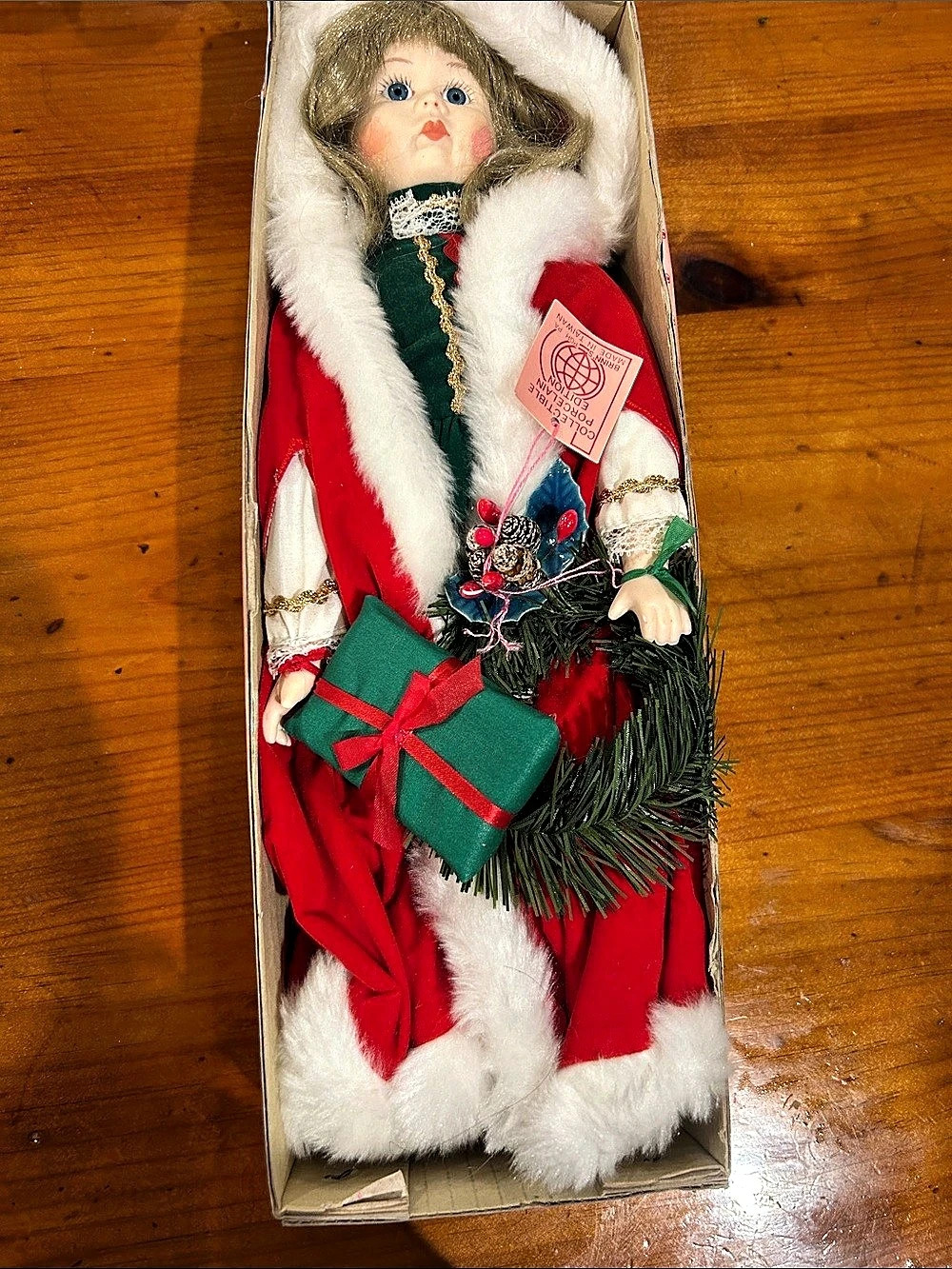 Brinn's Christmas Holiday Doll Red & Green